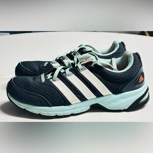 Adidas Womens Run Smart Madison Lace Up Blue Running Shoes Size 7.5 Gym Workout